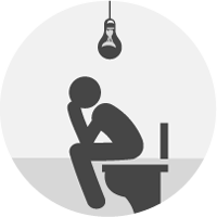 no electricity in public toilets